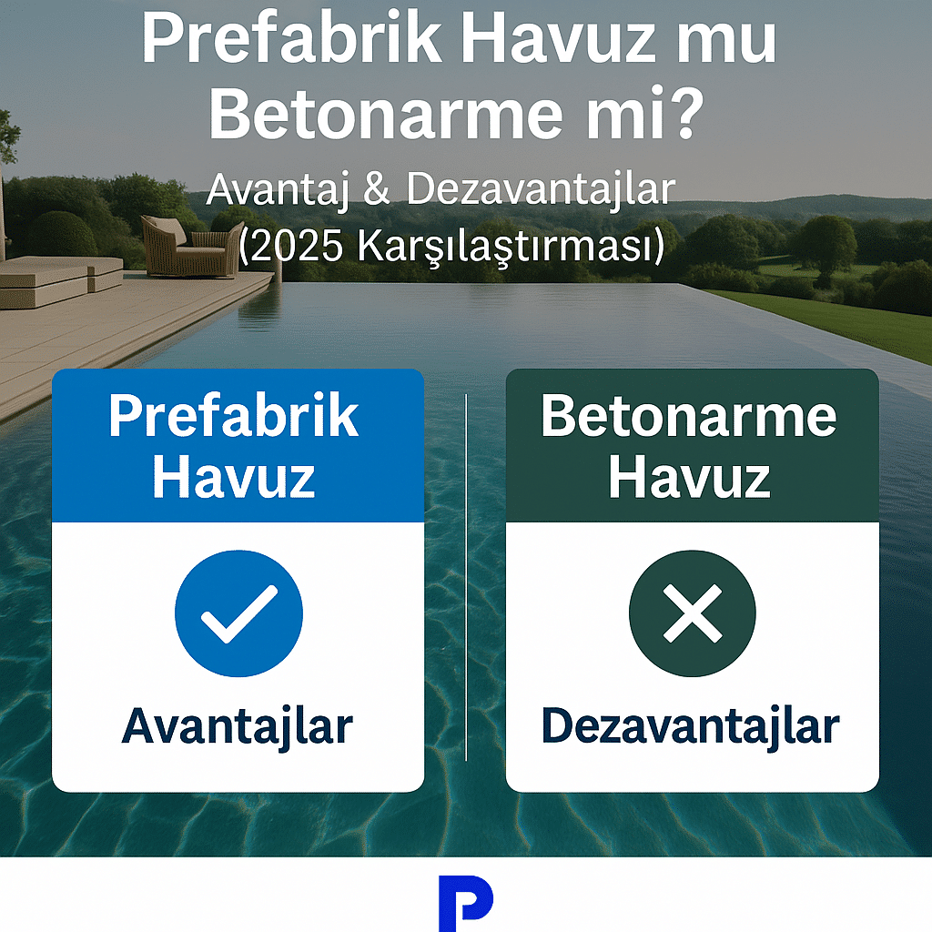 Prefabrik Havuz mu Betonarme mi? Avantaj & Dezavantajlar (2025 Karşılaştırması)