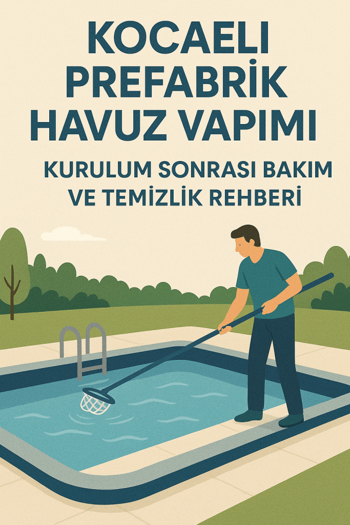 Kocaeli Prefabrik Havuz Yapımı Kurulum Sonrası Bakım ve Temizlik Rehberi
