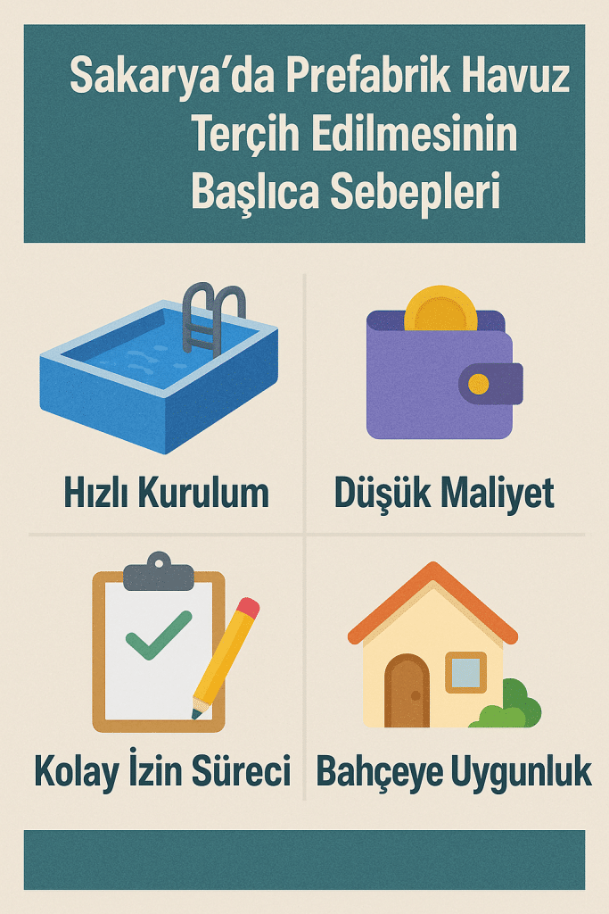 Sakarya’da Prefabrik Havuz Tercih Edilmesinin Başlıca Sebepleri