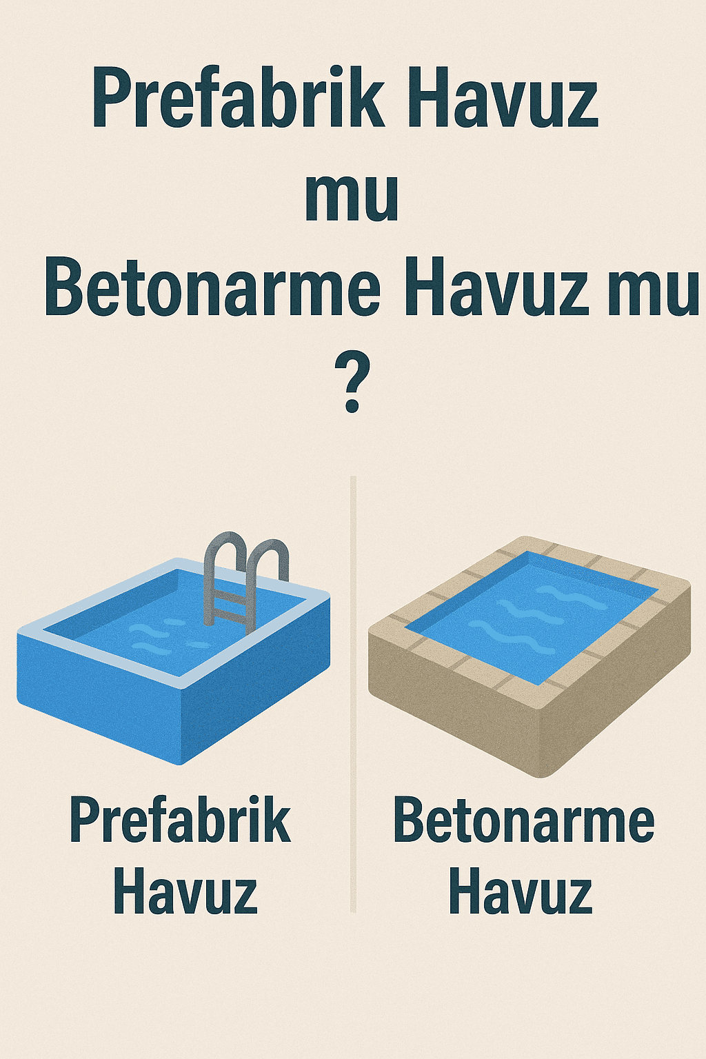 Prefabrik Havuz mu Betonarme Havuz mu? 2025 Karşılaştırma
